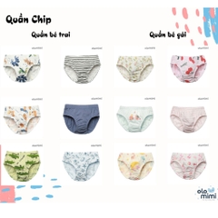 Quần Chip tam giác Olomimi bé trai Black Stripe