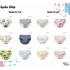 Quần chip tam giác Olomimi bé gái Pink Stripe