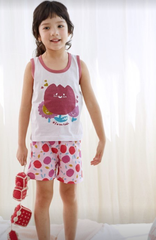 Bộ pijama sát nách Olomimi - Hoa tulip