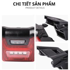 Đèn hậu gắn yên GIANT NUMEN + UNICLIP TL2 cho các loại yên xe đạp Giant Approach, Giant Feet, Giant Contact