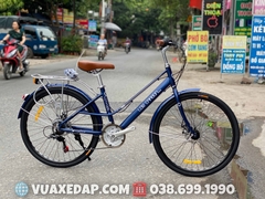 Xe đạp nữ khung nhôm siêu nhẹ Low Carbon City 026