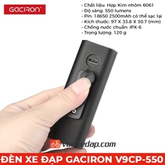 Đèn trước xe đạp Gaciron V9CP-550