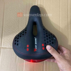 Yên xe đạp WEST BIKING siêu êm, có đèn hậu