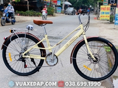 Xe đạp nữ khung nhôm siêu nhẹ Low Carbon City 026