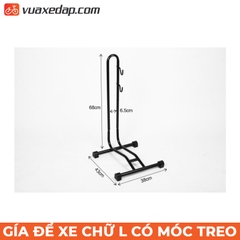 Giá để xe đạp chữ L có móc treo