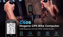 Đồng hồ tốc độ xe đạp GPS Magene C406 (Bản Full)