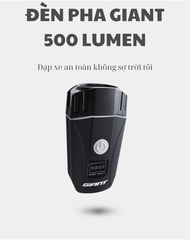 Đèn trước xe đạp GIANT 500 Lumen Pin 1500mAh, Vỏ chất liệu ABS, nhỏ gọn, di động và có thể sạc lại bằng USB