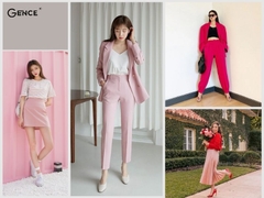 Màu hồng phối với màu gì thời trang mà không sến