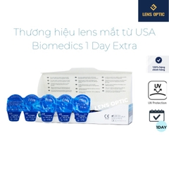 Kính Áp Tròng Biomedics 1 Day Extra Trong Suốt – Lens Không Màu Có Độ Cận