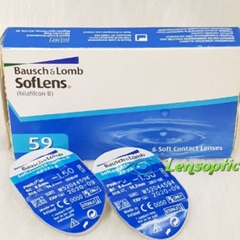 Kính áp tròng Bausch & Lomb 1 tháng không màu, lens trong suốt có độ cận