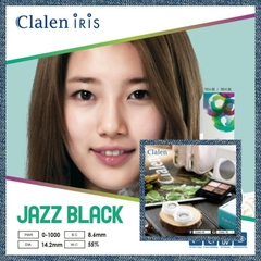 Kính Áp Tròng 1 Ngày Jazz Black Clalen Iris – Lens Màu Đen Có Độ Cận