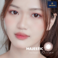 Kính giãn tròng Freshkon Alluring dùng 3 tháng - Majestic Brown