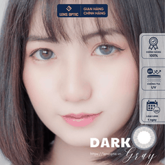 Kính áp tròng SEED 1 tháng có màu Dark Gray, lens mắt SEED có độ cận - Lens Optic