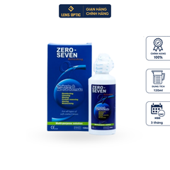 Nước ngâm kính áp tròng Zero Seven 160ml -  Sạch Sâu, Khử Trùng