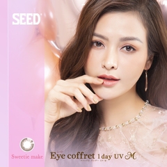 Kính áp tròng SEED 1 ngày - Màu Sweetie Make, lens SEED eye coffret 1 day UV- Lens Optic