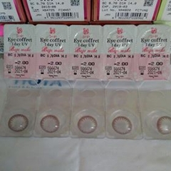 Kính áp tròng SEED 1 ngày màu Base Make, lens SEED Eye coffret 1day