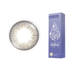 Kính áp tròng Acuvue Define Fresh Grayzel, lens mắt cận dùng 1 ngày màu xám - Lens Optic
