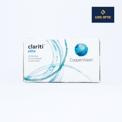 Kính áp tròng trong suốt Clariti Elite dùng 1 tháng, lens không màu có độ cho mắt cận- Lens Optic