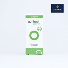Nước nhỏ mắt lens Avizor Lacrifresh Comfort 15ml, nước mắt nhân tạo cho kính áp tròng-Lens Optic