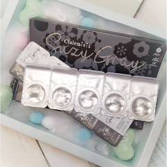 Kính áp tròng 1 ngày Suzy Gray Clalen Iris, Lens mắt màu xám có độ cận