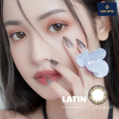 Kính Áp Tròng 1 Ngày Clalen Iris Latin – Lens Nâu Cho Mắt Cận