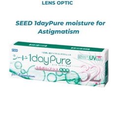 Lens SEED 1day Pure for Astigmatism - Kính áp tròng cận loạn 1 ngày không màu