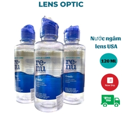 Nước ngâm lens Renu 120ml -Bausch Lomb, nước rửa kính áp tròng
