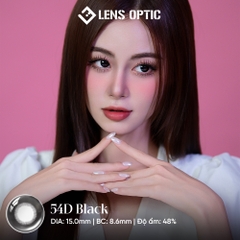Kính Áp Tròng 6 Tháng Màu Đen 54D Giãn Tròng 15.0mm Chính Hãng
