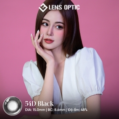 Kính Áp Tròng 6 Tháng Màu Đen 54D Giãn Tròng 15.0mm Chính Hãng