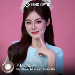 KÍNH ÁP TRÒNG 6 THÁNG MÀU 54D CHOCO GIÃN TRÒNG 15.0mm