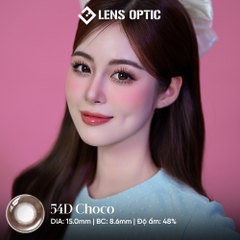 KÍNH ÁP TRÒNG 6 THÁNG MÀU 54D CHOCO GIÃN TRÒNG 15.0mm