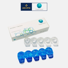 Kính áp tròng trong suốt Biomedics 1day Extra, lens không màu có độ -0.50>-10.00-Lens Optic