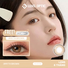 Kính Áp Tròng 6 Tháng Myth Brown – Lens Nâu Tự Nhiên Hot Nhất 2025