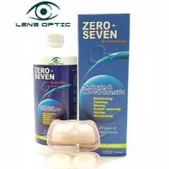 Nước ngâm lens Zero Seven 360ml, Nước rửa kính áp tròng