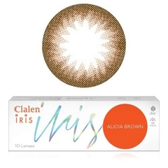 Kính Áp Tròng 1 Ngày Alicia Brown Clalen Iris – Lens Nâu Tự Nhiên Cho Mắt Cận