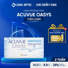 Kính Áp Tròng Acuvue Oasys 2 Tuần Hydraclear Plus (Cận/Loạn) - Chính Hãng