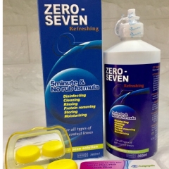 Nước ngâm lens Zero Seven 360ml, Nước rửa kính áp tròng