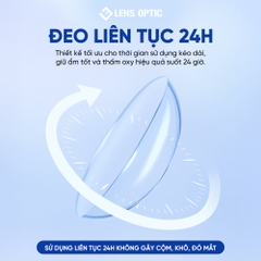 Kính áp tròng cận loạn 1 tháng HITORIC, lens mắt trong suốt Chính Hãng, Bền Đẹp