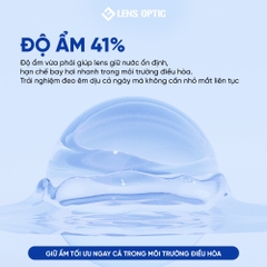 Kính Áp Tròng Acuvue Vita 1 Tháng, lens trong suốt có độ cận