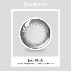 Kính Áp Tròng 1 Ngày Jazz Black Clalen Iris – Lens Màu Đen Có Độ Cận