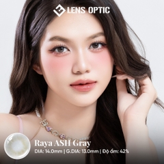 Kính Áp Tròng 1 Tháng RAYA ASH, Lens Xám Khói Tây Cá Tính