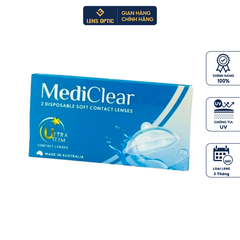 Kính Áp Tròng Trong Suốt Mediclear Úc dùng 3 Tháng - Chất Lượng Y Tế
