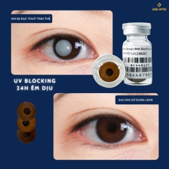 Kính Áp Tròng Che Khuyết Điểm Mắt IRIS BLACK PUPIL, Lens Thẩm Mỹ Iris