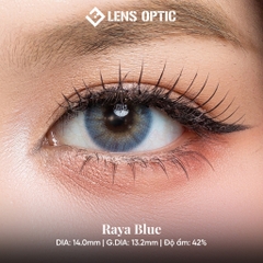 Kính Áp Tròng 1 Tháng RAYA BLUE, Lens Xanh Dương Quyến Rũ