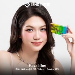 Kính Áp Tròng 1 Tháng RAYA BLUE, Lens Xanh Dương Quyến Rũ