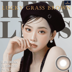 Kính áp tròng 6 tháng Blur Brown , lens màu nâu có độ cận