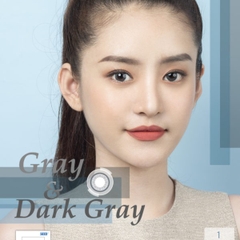 Kính áp tròng SEED 1 tháng có màu Dark Gray, lens mắt SEED có độ cận - Lens Optic