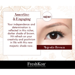 Kính giãn tròng Freshkon Alluring dùng 3 tháng - Majestic Brown