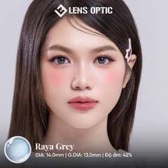 Kính Áp Tròng 1 Tháng RAYA GREY, Lens Xám Tây Quyến Rũ