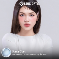Kính Áp Tròng 1 Tháng RAYA GREY, Lens Xám Tây Quyến Rũ